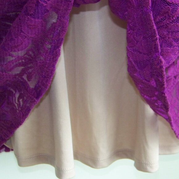 xhilaration fuchsia lace lined dress - Picture 6 of 8